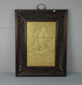 RELIEF: "GUANYIN ALS GYORAN KANNON", als buddhistische Bodhisattva Kannon - auf einem Karpfen