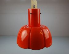 DECKENLAMPE / PENDELLEUCHTE / lamp, 1960er / 1970er Jahre, wohl Glashütte Limburg / Lahn, einflammig