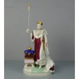 PORZELLANFIGUR "Coronation de Napoleon I - Die Krönung Napoleons I", Porzellan, Manufaktur Scheibe-