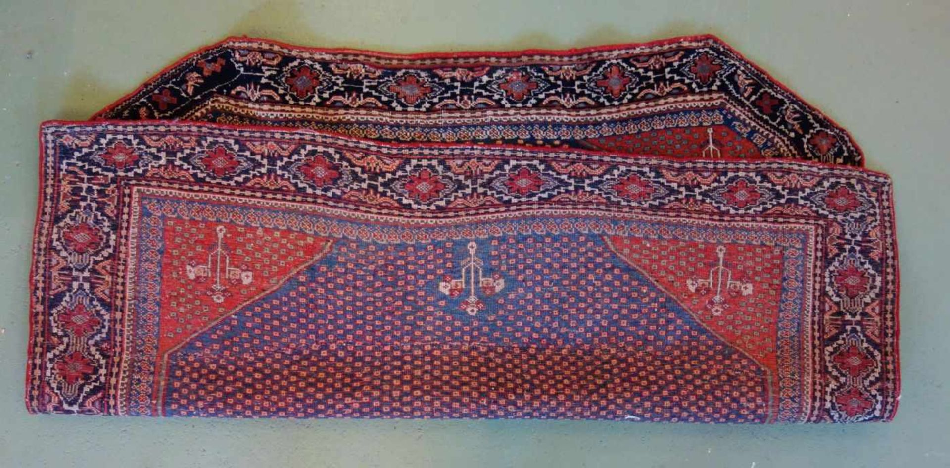 ERSARI BESCHIR SCHMUCKBEHANG / WANDBEHANG / NOMADEN-TEPPICH, Turkmenien, wohl 2. H. 19. Jh. / um - Bild 7 aus 13