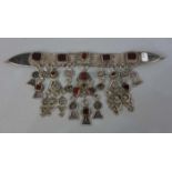 BERBER-SCHMUCK: SCHMUCKBEHANG / oriental jewellery, Midelt, Marokko, wohl um 1900, Silber,