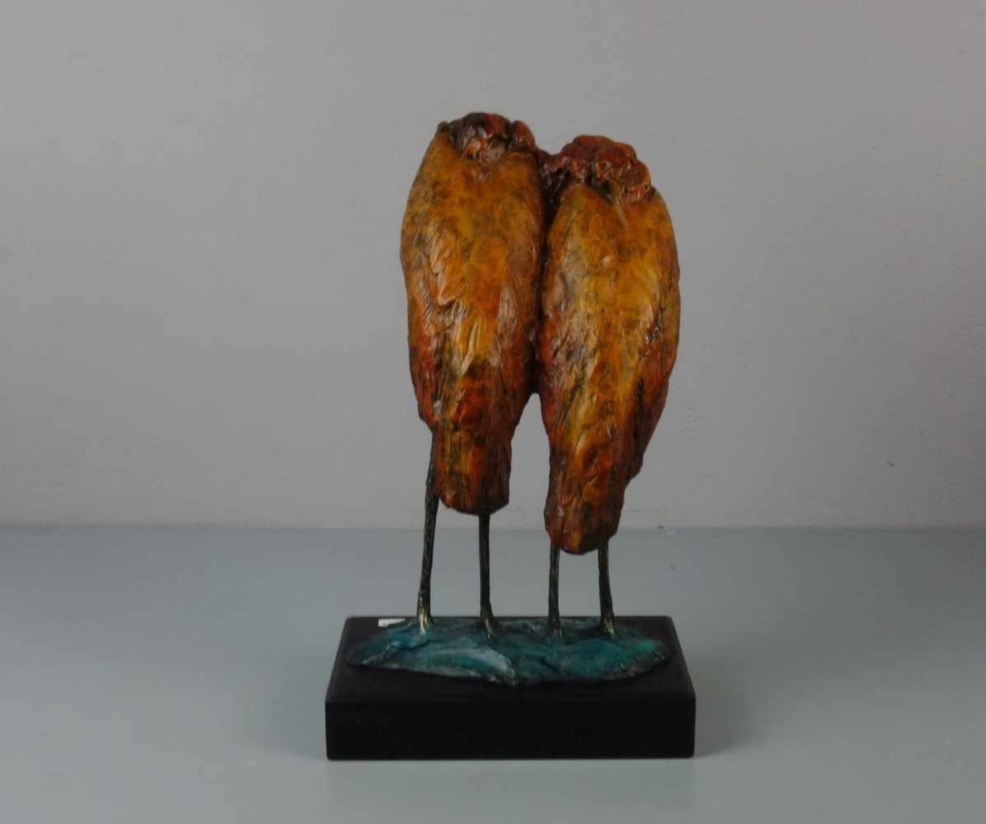 BARYE (Bildhauer des 20. Jh.) Skulptur / sculpture: "Marabus", Bronze, hellbraun und dunkelbraun - Image 3 of 4