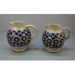 PAAR JUGENDSTIL KRÜGE / KANNEN unterschiedlicher Größe / art nouveau ceramic jugs, Keramik,
