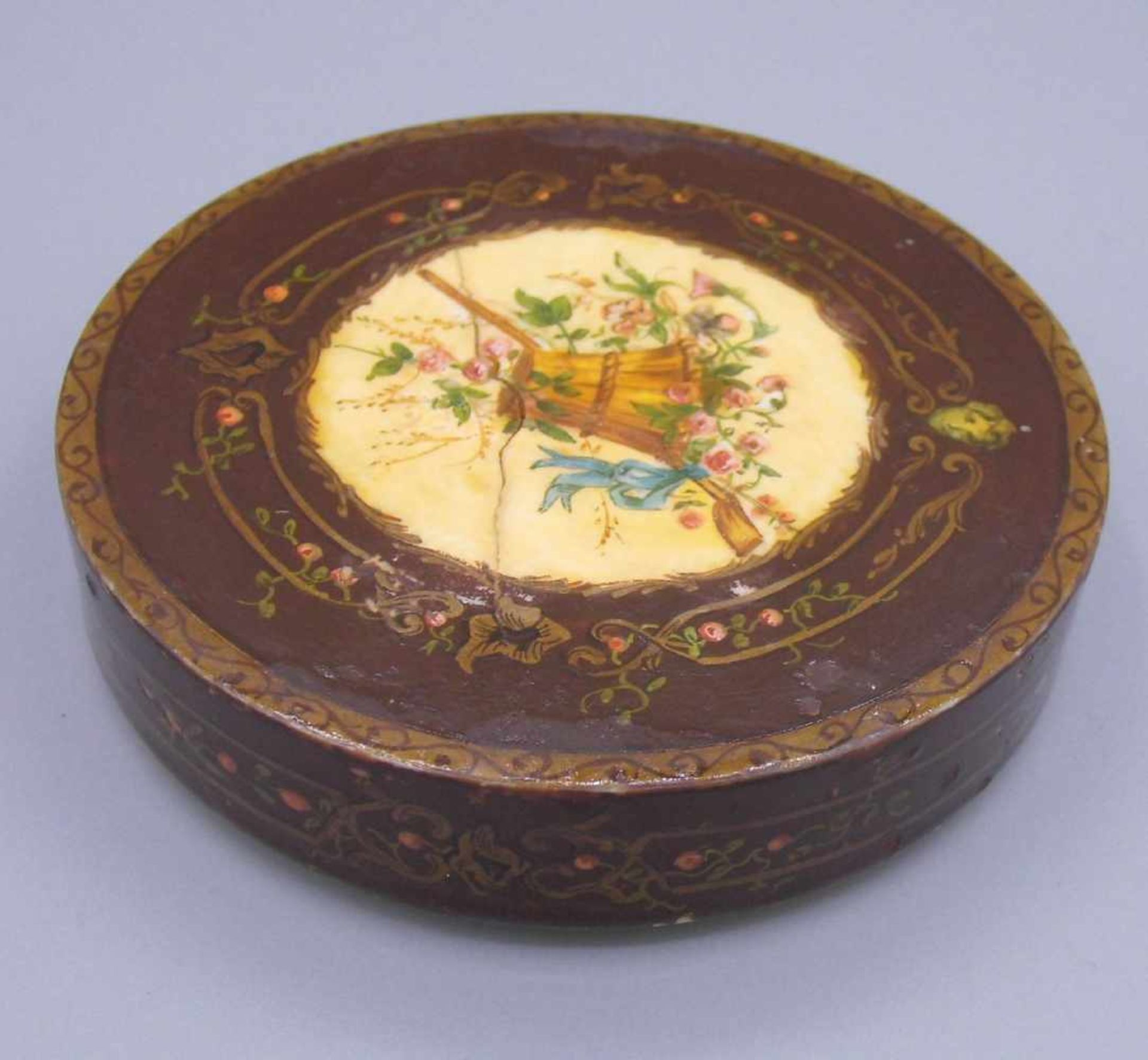 GALANTERIE: SCHNUPFTABAKDOSE AUS ELFENBEIN / TABATIERE / ivory snuff box, wohl 19. Jh., Elfenbein, - Bild 12 aus 12