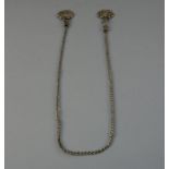 BERBER-SCHMUCK: FIBELKETTE / oriental jewellery, Taroudannt Marokko, Silber (120 g). Fibelkette