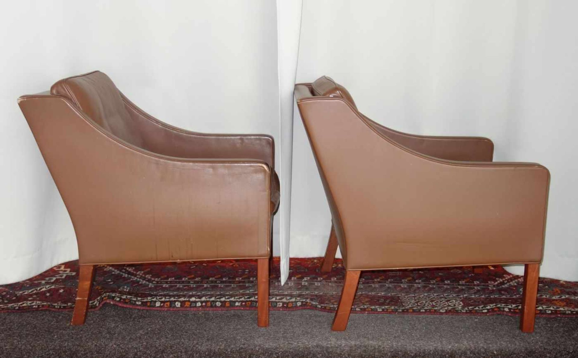 BORGE (Børge) MORGENSEN - SOFA UND 2 SESSEL, Entwurf 1963, Ausführung: Fredericia Stolefabrik / - Bild 6 aus 10