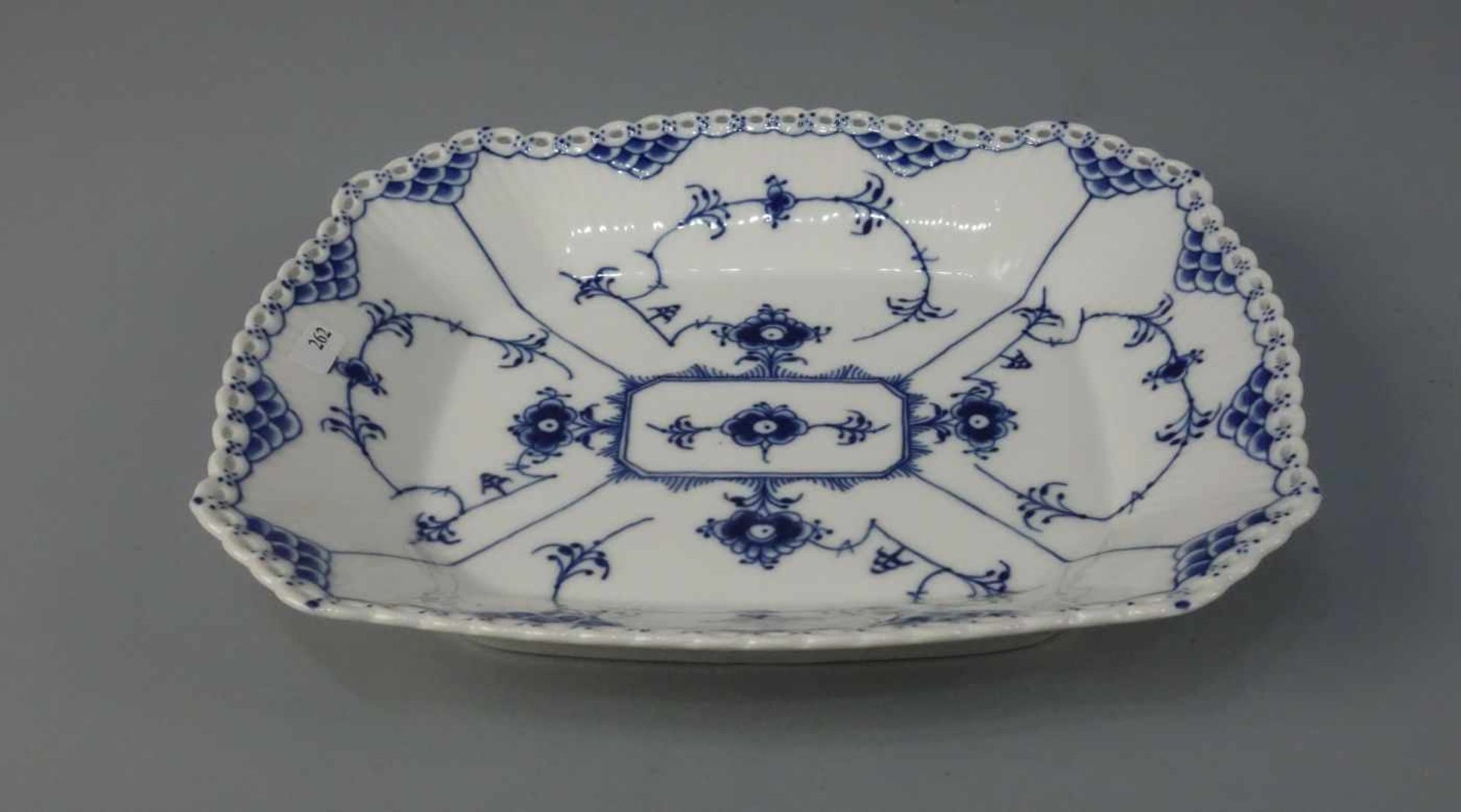 SCHALE / bowl, "MUSSELMALET VOLLSPITZE", Porzellan, Manufaktur Royal Copenhagen, Dänemark, Marke - Bild 2 aus 4