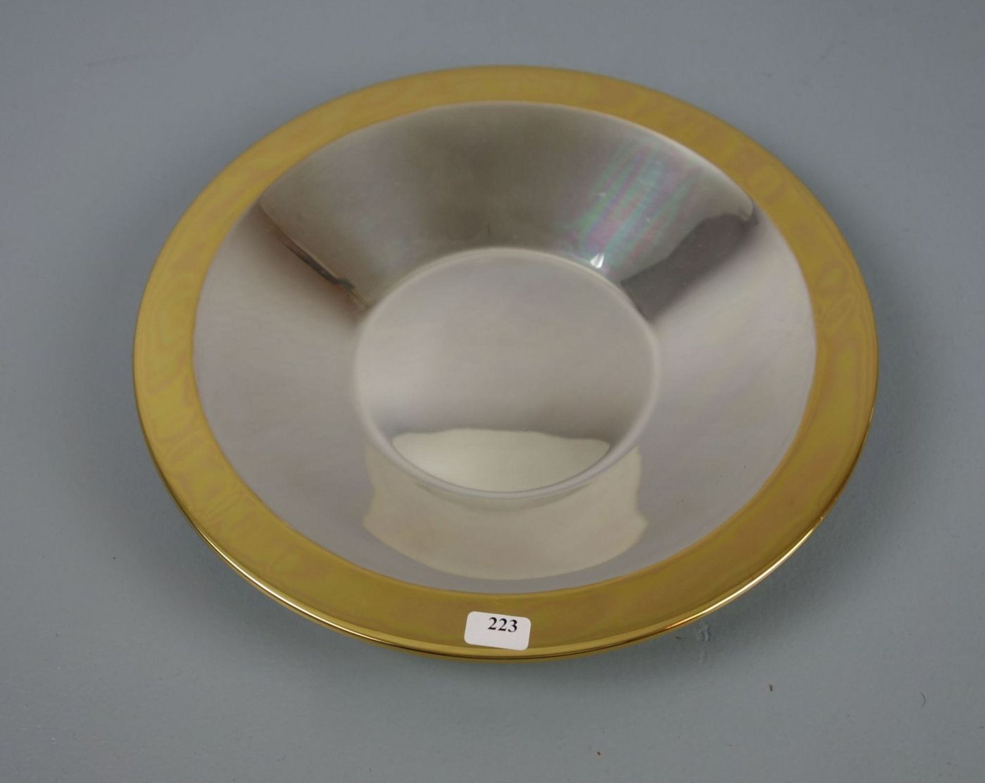 SCHALE / silver bowl, 835er Silber (345 g), Fa. Wilkens. Unter dem Stand mit Prägemarke "Wilkens" - Bild 2 aus 3