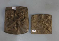 KRAUTWALD, JOSEPH (Borkenstadt / Oberschlesien 1914-2003 Rheine), 2 Reliefs: "Singendes Mädchen