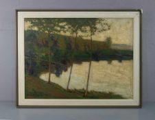 FRITZSCHE, EDWIN (Obergrünberg / Sachsen 1876-1952 Bad Salzuflen), Gemälde / painting: "Landschaft