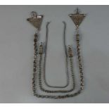 BERBER-SCHMUCK: FIBELKETTE UND PAAR KETTEN FÜR FIBELN / oriental jewellery, Midelt, Marokko,