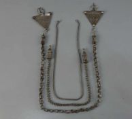 BERBER-SCHMUCK: FIBELKETTE UND PAAR KETTEN FÜR FIBELN / oriental jewellery, Midelt, Marokko,