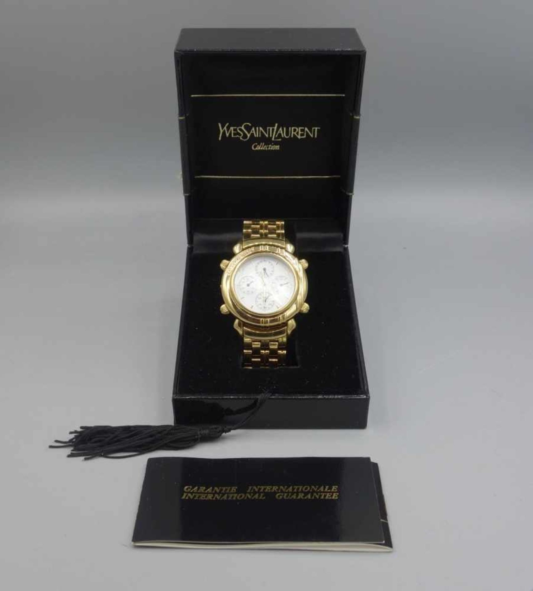 ARMBANDUHR / CHRONOGRAPH - YVES SAINT LAURENT / wristwatch, Quartz. Uhr aus der Yves Saint Laurent - Image 2 of 7