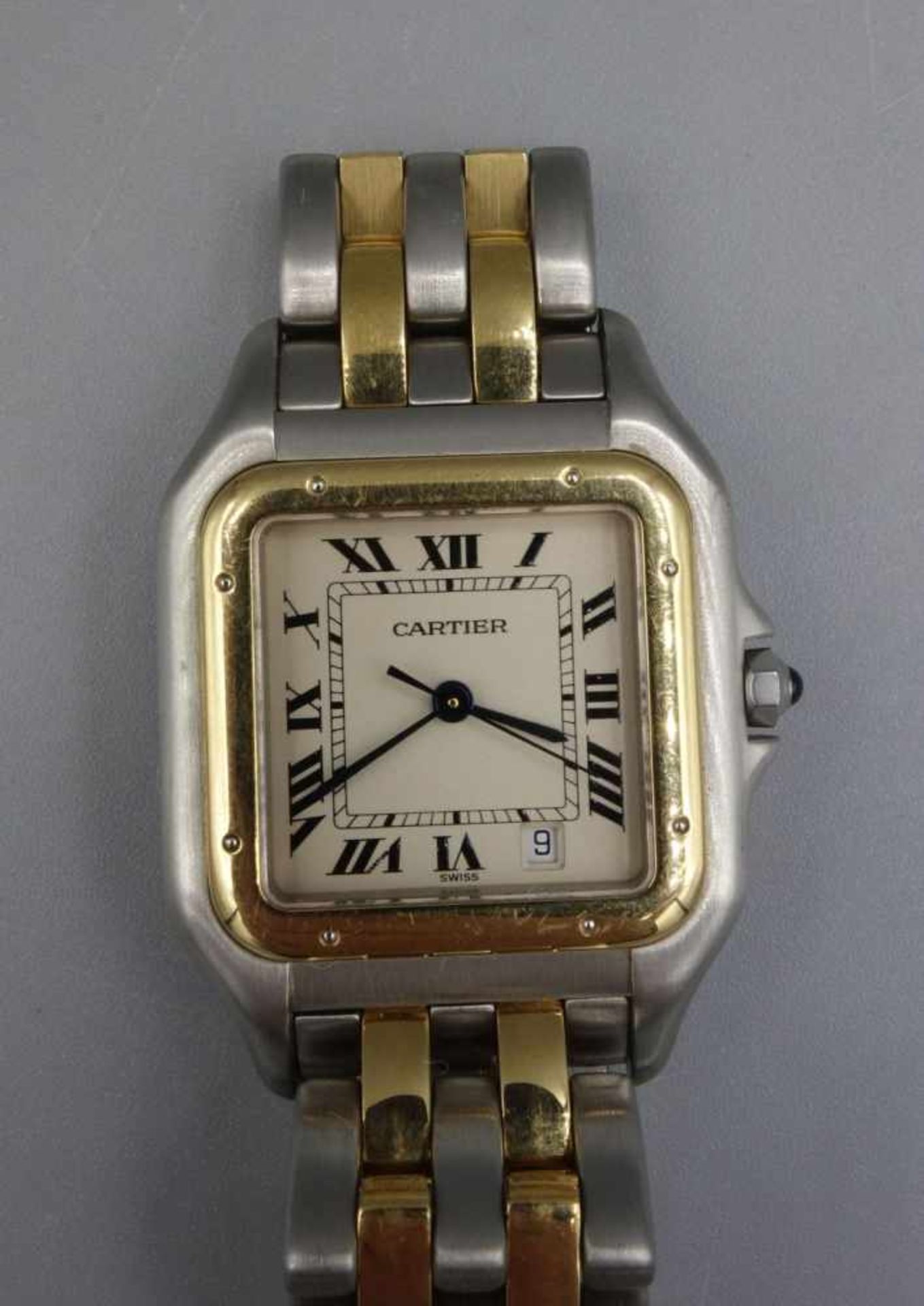 VINTAGE ARMBANDUHR - Cartier "Panthere" / wristwatch, Mitte 20. Jh., Quartz-Uhr, Manufaktur - Bild 4 aus 7