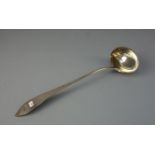 VOREGEBESTECK: SCHÖPFKELLE / SUPPENKELLE / silver soup ladle, 2. H. 19. Jh., 13-lötiges Silber (