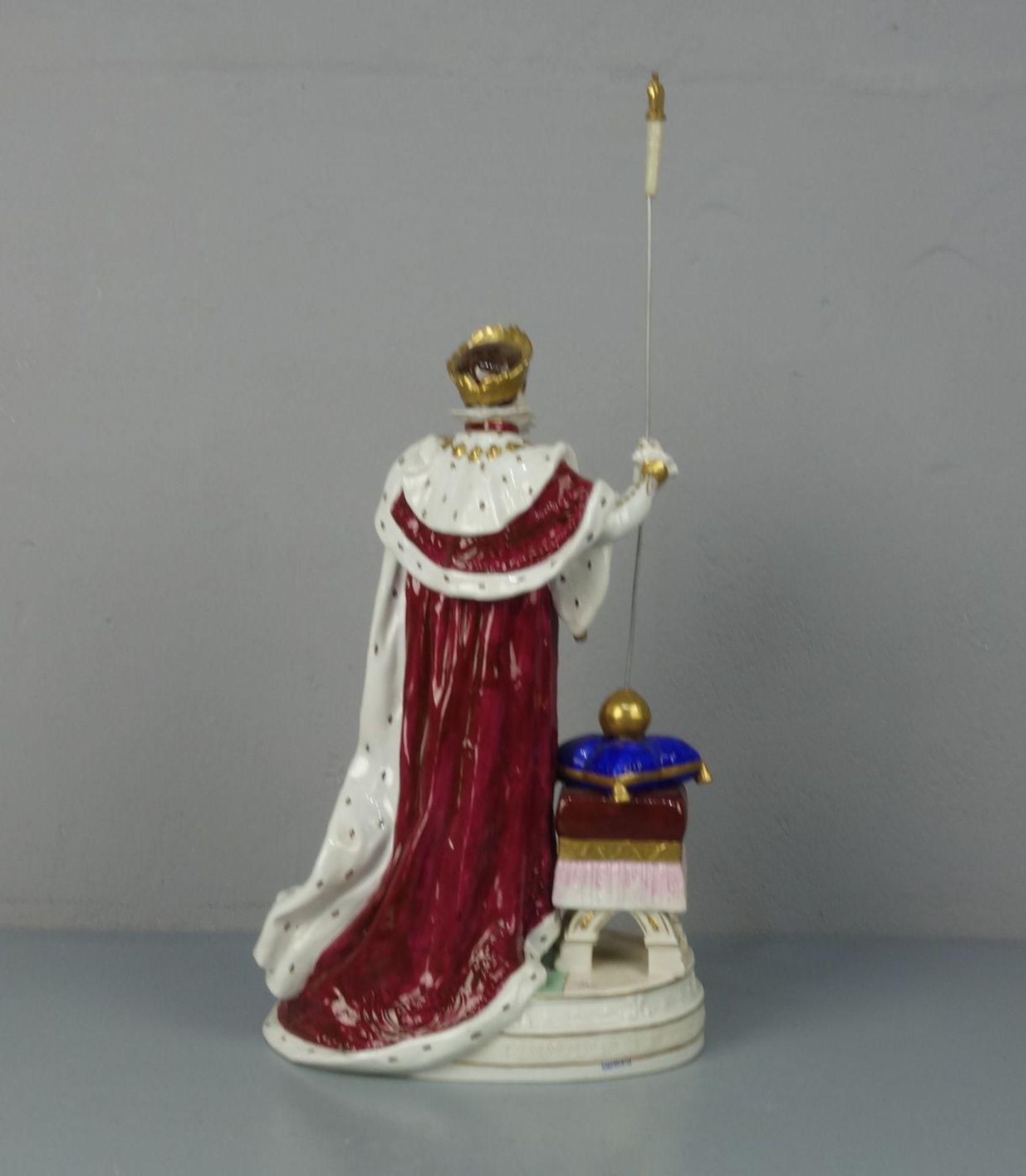 PORZELLANFIGUR "Coronation de Napoleon I - Die Krönung Napoleons I", Porzellan, Manufaktur Scheibe- - Bild 3 aus 5