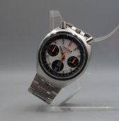 VINTAGE CHRONOGRAPH / ARMBANDUHR : CITIZEN 8110 FLYBACK-CHRONOGRAPH / sog. BULLHEAD / wristwatch,