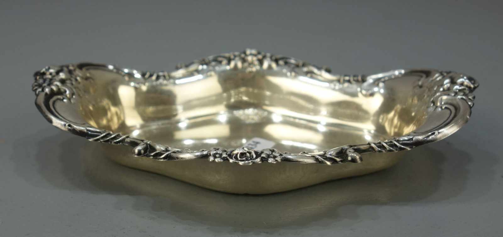 SILBERNE SCHALE / silver bowl, 925er Silber (74 g), bezeichnet "Wallace", "Sterling" und mit