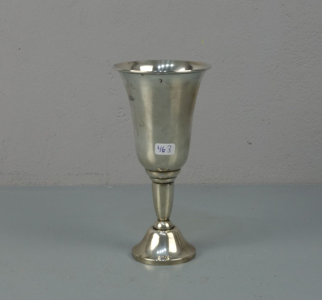 POKAL / BECHER / hungarian silver goblet, Ungarn, 800er Silber, Marke ab 1937 sowie weitere