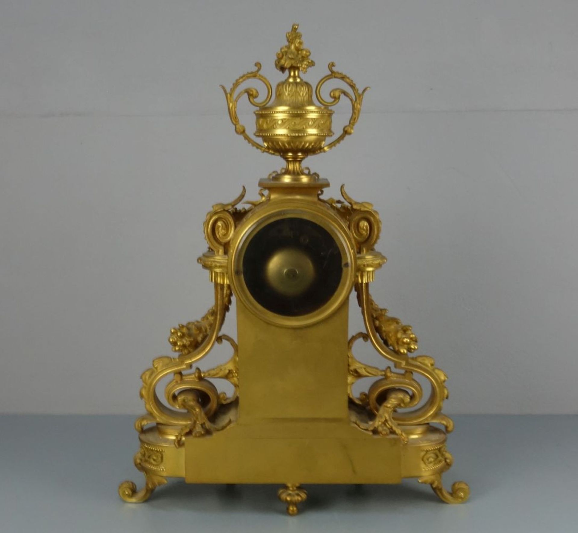 PENDULE / KAMINUHR / KOMMODENUHR / fire place clock, "G. J. Lévy / Paris", um 1850; - Bild 3 aus 6