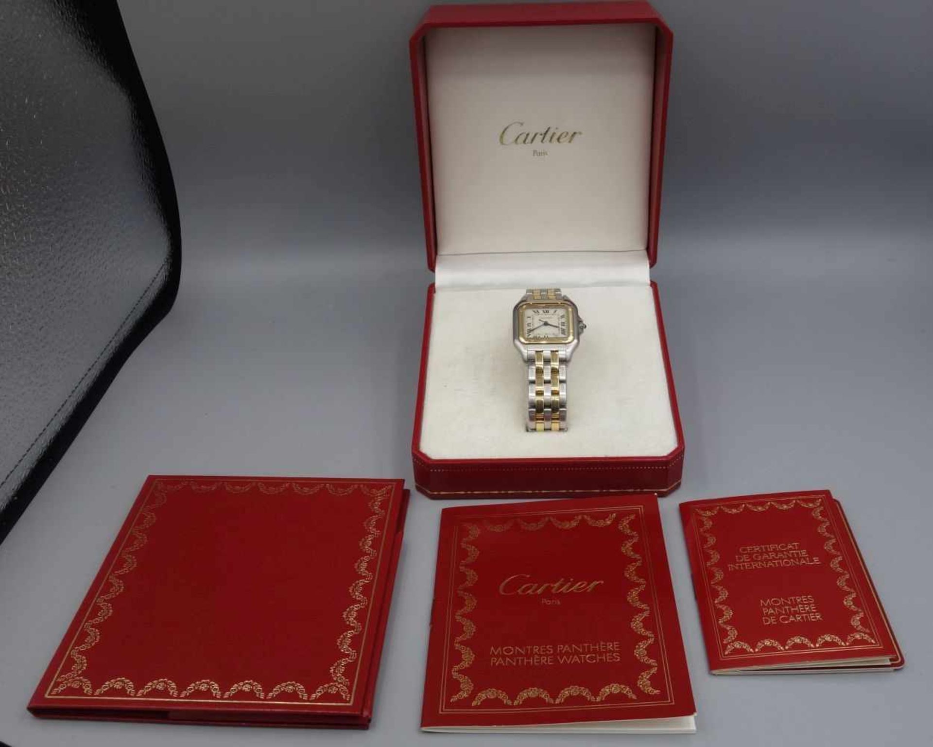 VINTAGE ARMBANDUHR - Cartier "Panthere" / wristwatch, Mitte 20. Jh., Quartz-Uhr, Manufaktur - Bild 7 aus 7