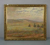 BÁRTA, JOSEF (Prag 1864-1919 ebd.), Gemälde / painting: "Weite Landschaft mit Feldern und