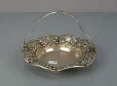 KORBSCHALE / HENKELSCHALE / KONFEKTSCHALE / silver basket bowl, 20. Jh., 800er Silber, 109 Gramm.