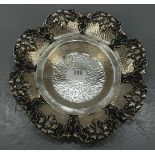 SILBERNE SCHALE / silver bowl, 800er Silber (84 g), gepunzt mit Feingehaltsangabe und gemarkt "