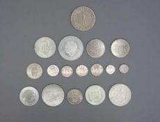 KONVOLUT MÜNZEN: NIEDERLANDE UND ÖSTERREICH / coins, Silber und Nickel. Konvolut beinhaltet 16