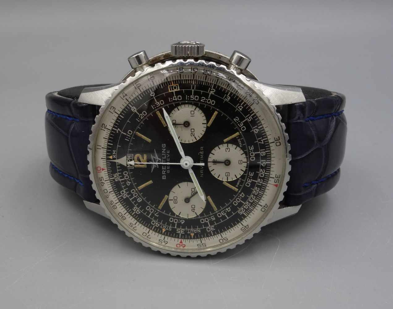 VINTAGE ARMBANDUHR: BREITLING NAVITIMER / wristwatch, Handaufzug, Manufaktur Breitling SA / Schweiz. - Image 8 of 11