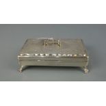 SILBERNE DOSE / DECKELDOSE / silver box, 925er Silber (225,5 g), Niederlande, Marke seit 1953.