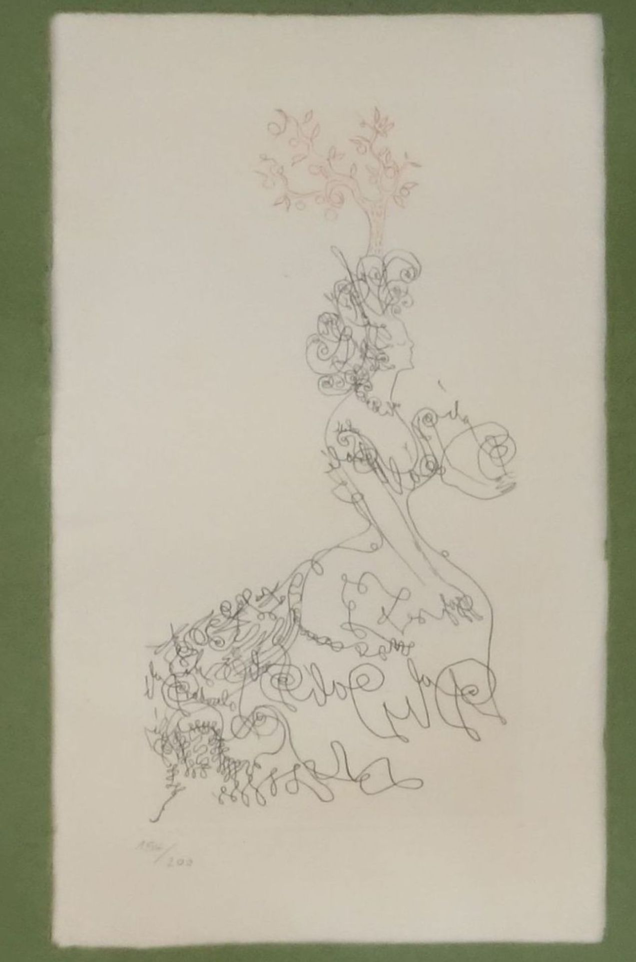 DALI, SALVADOR (Figueres / Katalonien 1904-1989 ebd.), Radierung / etching: "Die Dame der