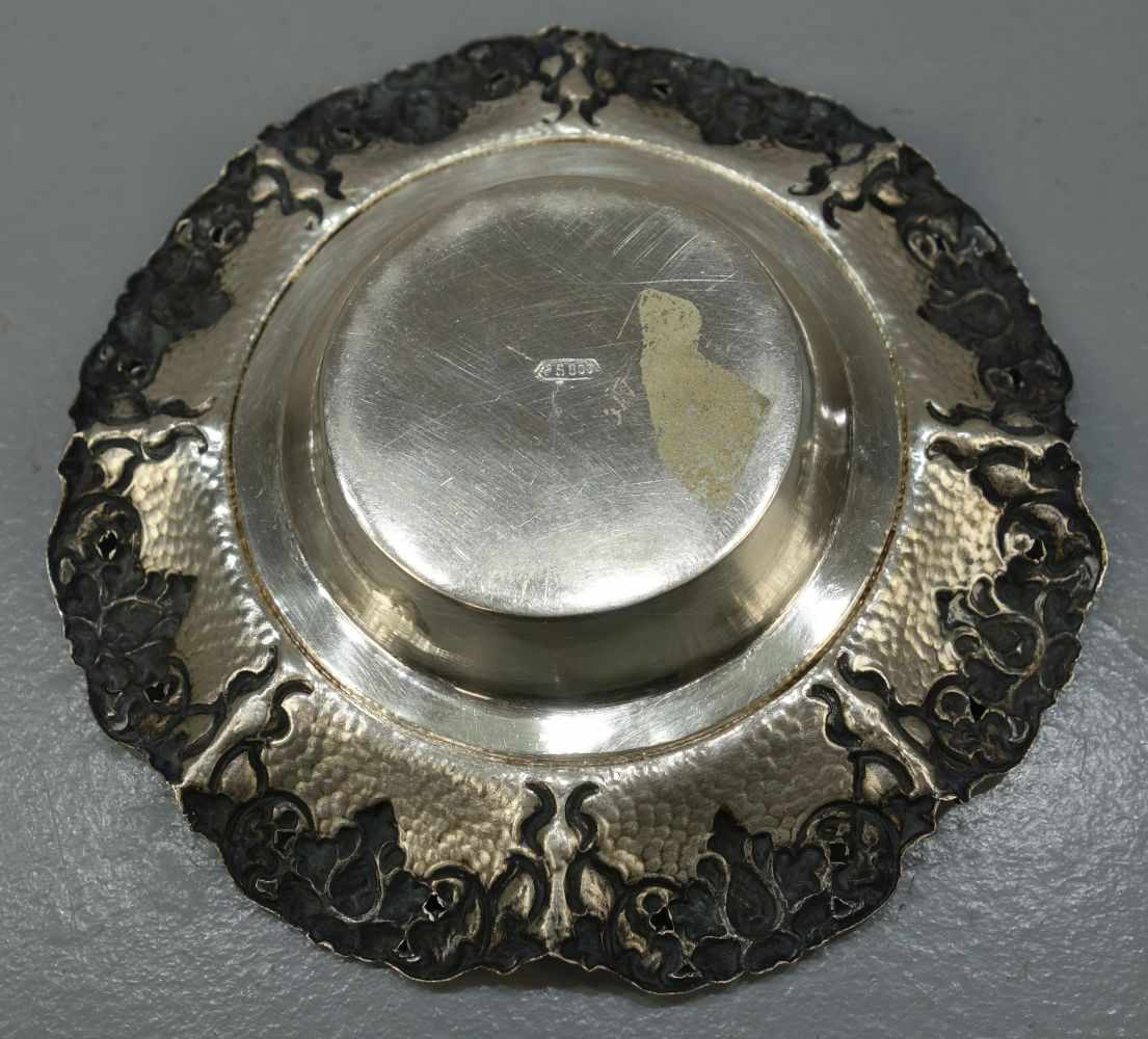 SILBERNE SCHALE / silver bowl, 800er Silber (84 g), gepunzt mit Feingehaltsangabe und gemarkt " - Image 2 of 2