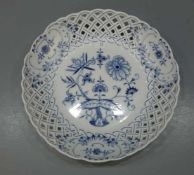 MEISSEN KORB - SCHALE "ZWIEBELMUSTER" / basket / bowl, Porzellan, Manufaktur Meissen,