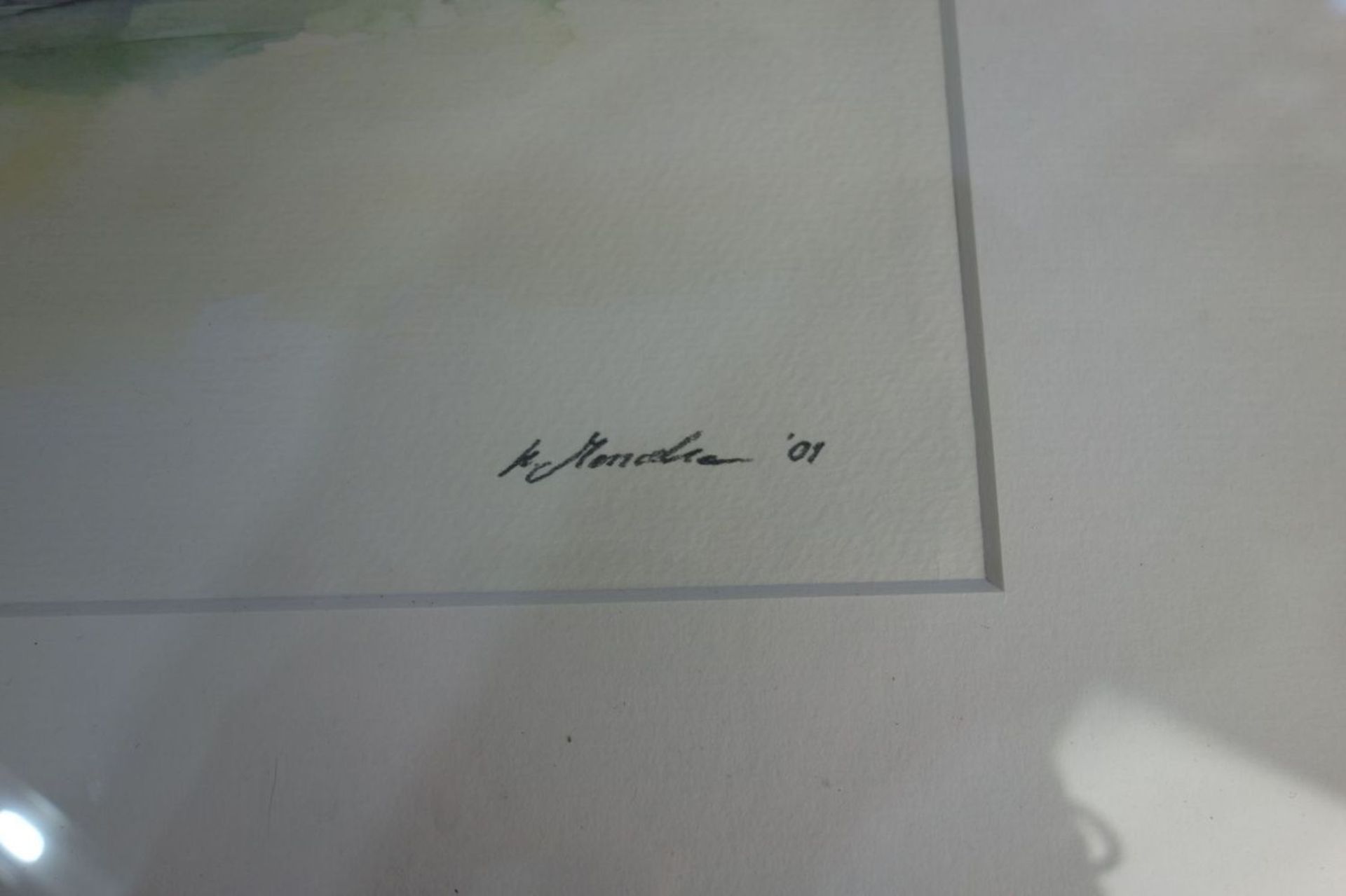 MALER DES 20. / 21. JH., 2 Aquarelle / watercolours: "Sylt", Gouache oder Aquarell auf Papier, unten - Bild 2 aus 3