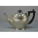 KANNE / TEEKANNE / BACHELORKANNE / silver tea pot, Sterlingsilber (273,5 g), Birmingham / England,