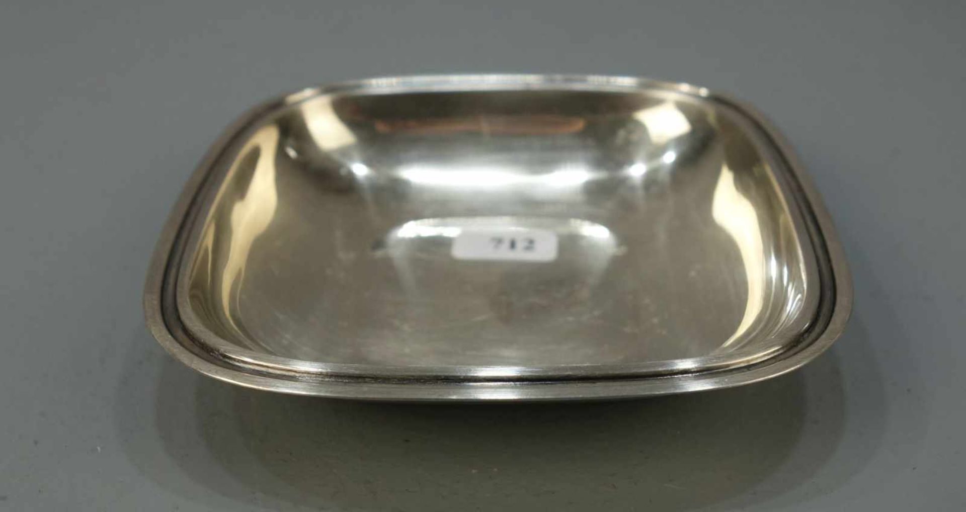 SILBERNE SCHALE / silver bowl, 925er Silber (50 g), gepunzt mit Feingehaltsangabe, bezeichnet "