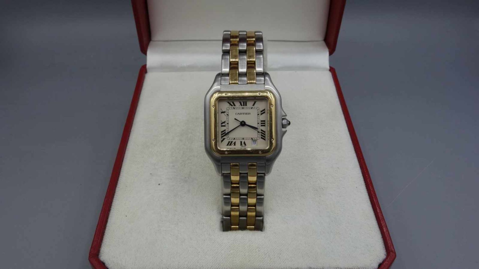 VINTAGE ARMBANDUHR - Cartier "Panthere" / wristwatch, Mitte 20. Jh., Quartz-Uhr, Manufaktur - Bild 2 aus 7