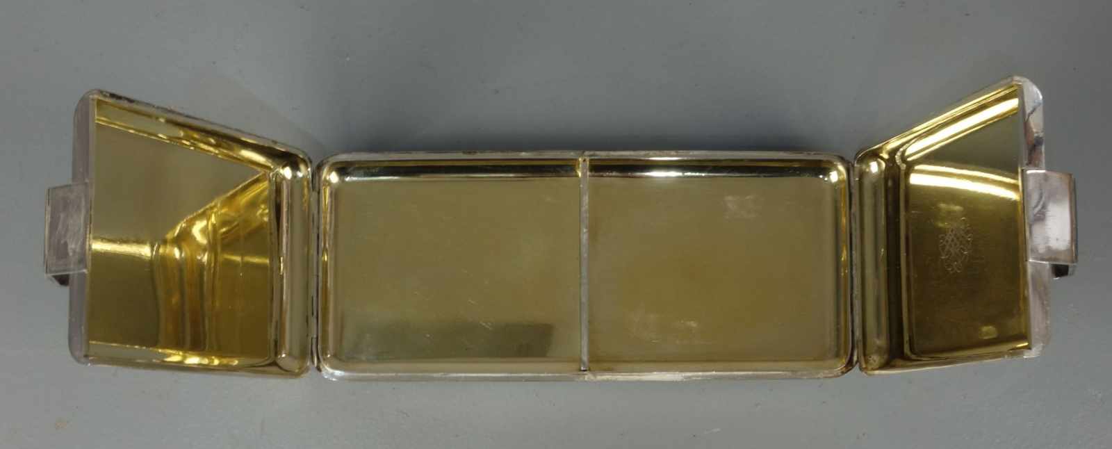 SILBERNE ART DÉCO - DOSE / DECKELDOSE / silver box with enamel, Sterlingsilber (528,5 g), Manufaktur - Image 5 of 6