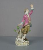 MEISSEN-PORZELLANFIGUR: SCHÄFER / porcelain figure "dancing shepherd", Porzellanmanufaktur