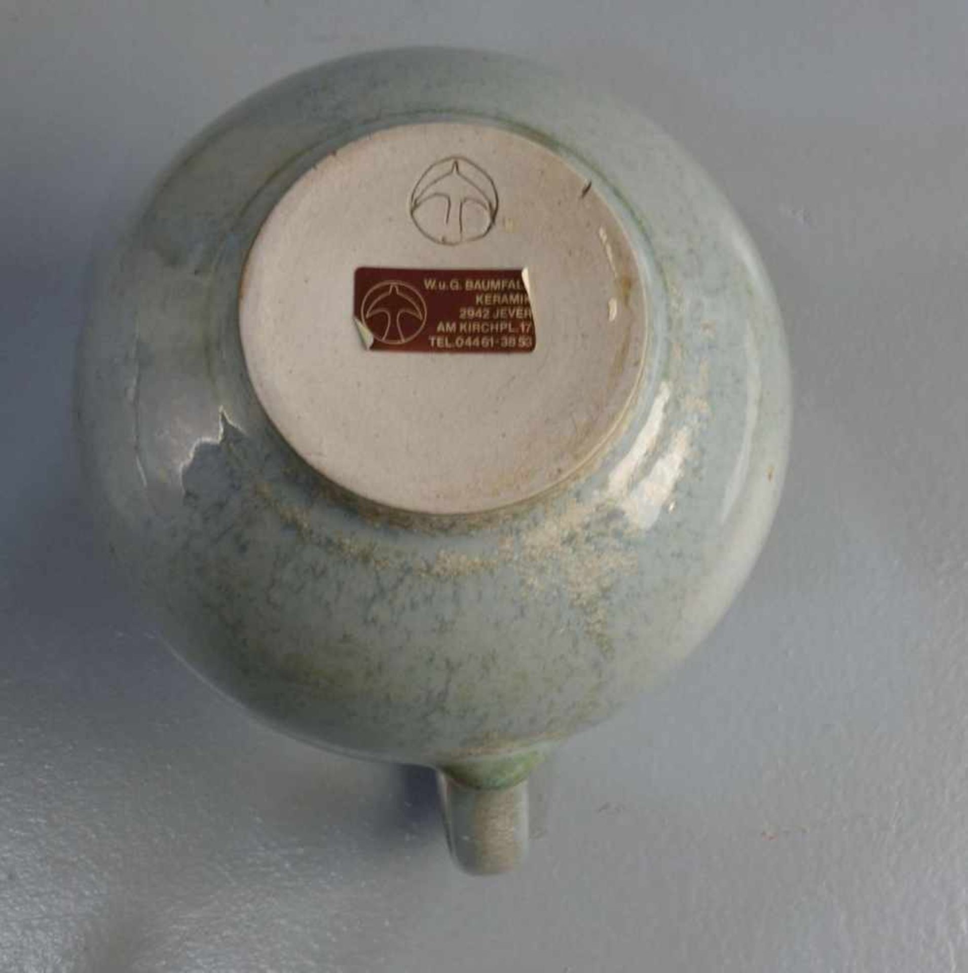 SCHALE UND KRUG / bowl and jug, Keramik / Studiokeramik, Töpferei Gisela (geb. 1938) und Walter ( - Image 4 of 4