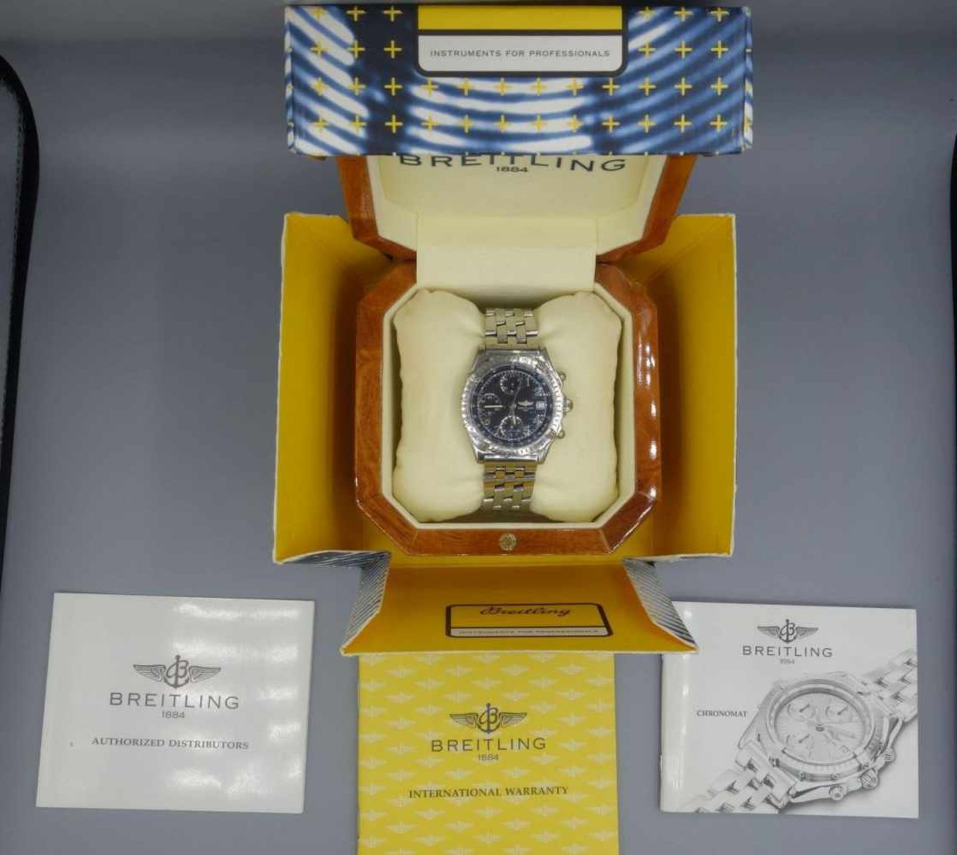 ARMBANDUHR: BREITLING CHRONOMAT 1884 / wristwatch, Automatik, Manufaktur Breitling SA / Schweiz. - Bild 9 aus 9