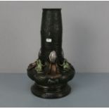 DUNAND, JEAN (1877-1942): Vase mit Froschmotiven / bronce vase mit frog motifs, Bronze auf