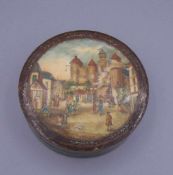 GALANTERIE: SCHNUPFTABAKDOSE AUS ELFENBEIN / TABATIERE / ivory snuff box, wohl 19. Jh., Elfenbein,