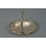 SILBERNE SCHALE / KORBSCHALE / silver bowl, 800er Silber (112 g), gepunzt mit Feingehaltsangabe
