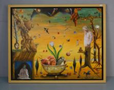 TRÜMPER, FRANZ (geb. 1941 in Gronau, lebt in Enschede, NL): Gemälde / painting: "Surrealistische
