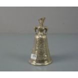 TISCHGLOCKE, England, London 1897, Silber (106,5 g). Viktorianische Tischglocke in Form einer