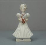 FIGUR: "Frau in ungarischer Tracht" / porcelain figure: "woman wearing hungarian garb", Porzellan,