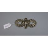 BERBERSCHMUCK DER TUAREG: Silberne Spange / brooch, Marokko, 20. Jh., Silber, Gewicht: 28,01 g.