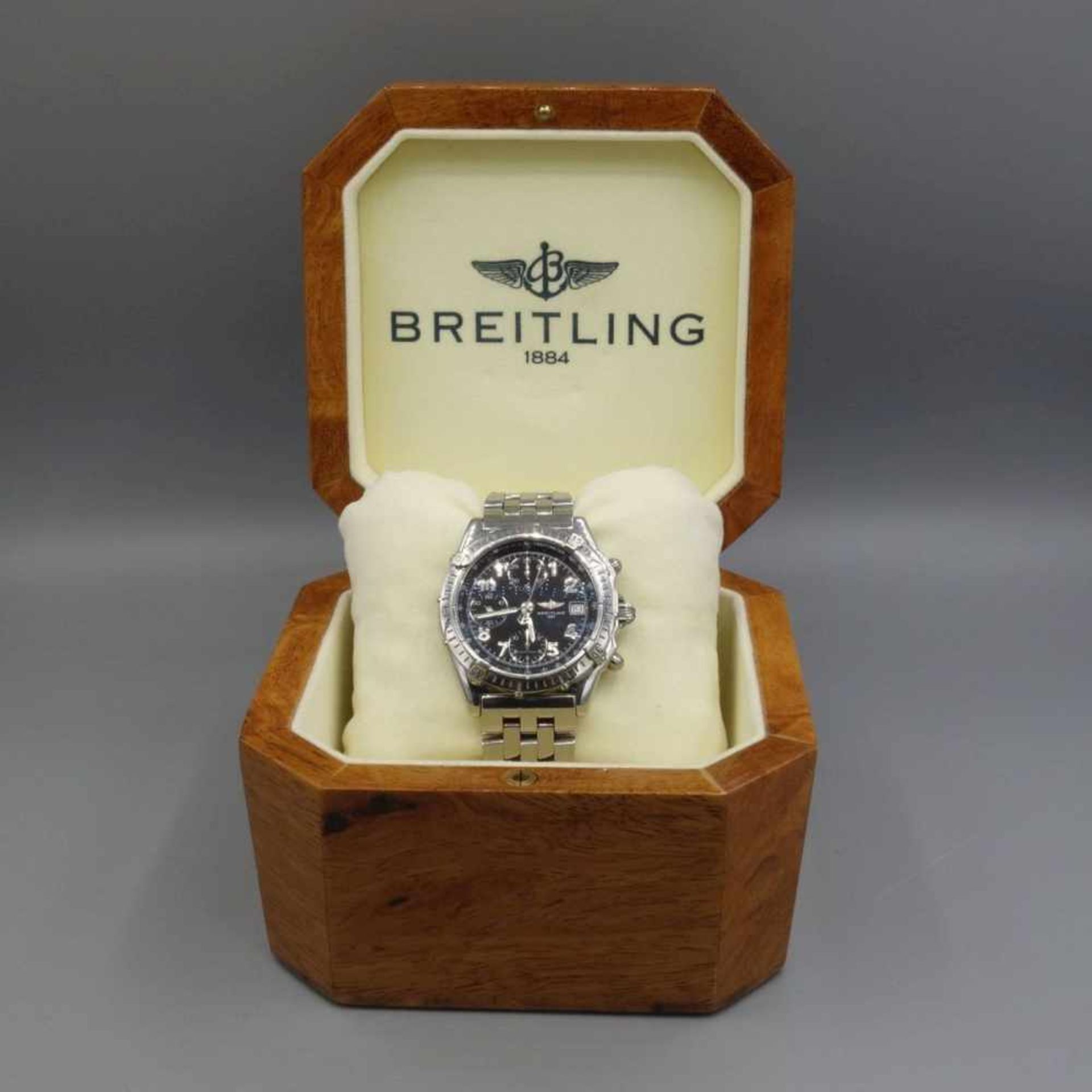 ARMBANDUHR: BREITLING CHRONOMAT 1884 / wristwatch, Automatik, Manufaktur Breitling SA / Schweiz. - Bild 8 aus 9